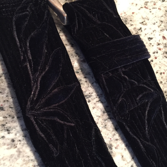 NEW Black Velvet Belt, Silver buckle main image 8